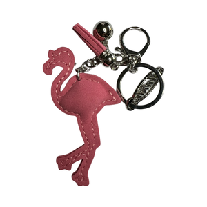 FLAMINGO with SUN GLASSES KEY CHAIN