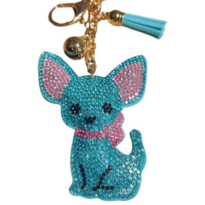 CHIHUAHUA BLUE KEY CHAIN