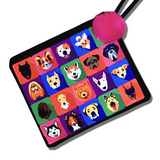 DOG SQUARES CLUTCH - EXCLUSIVE