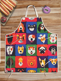 DOGS SQUARE TWO APRON - EXCLUSIVE