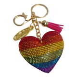 RAINBOW HEART KEY CHAIN - EXCLUSIVE