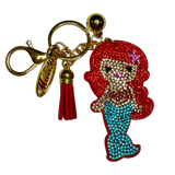 MERMAID RED HAIRED KEY CHAIN