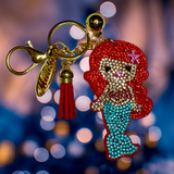 MERMAID RED HAIRED KEY CHAIN