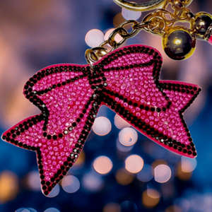 PINK BOW KEY CHAIN