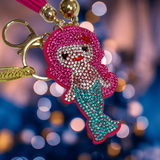 MERMAID PINK HAIR KEY CHAIN