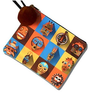 TRIBAL MASKS CLUTCH - EXCLUSIVE