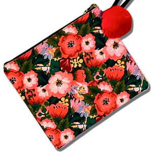 SPRING GARDEN RED LARGE CLUTCH
