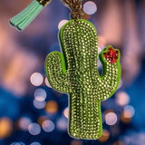 LIGHT GREEN CACTUS KEY CHAIN